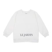 Antebies ‘’Le Jardin’’ Organik Sweatshırt Beyaz
