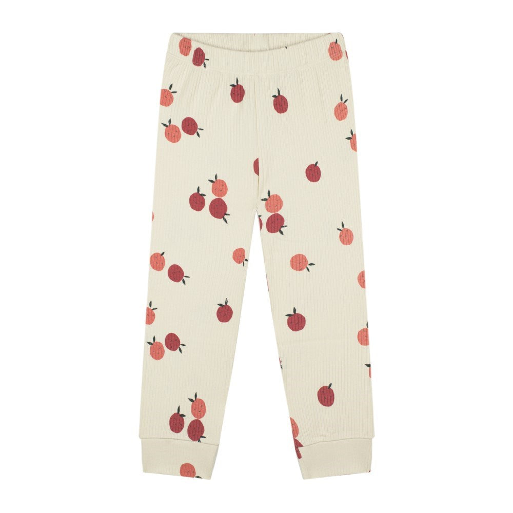 Antebies Elma Askı Organik Uzun Kollu Pijama Takımı Bej