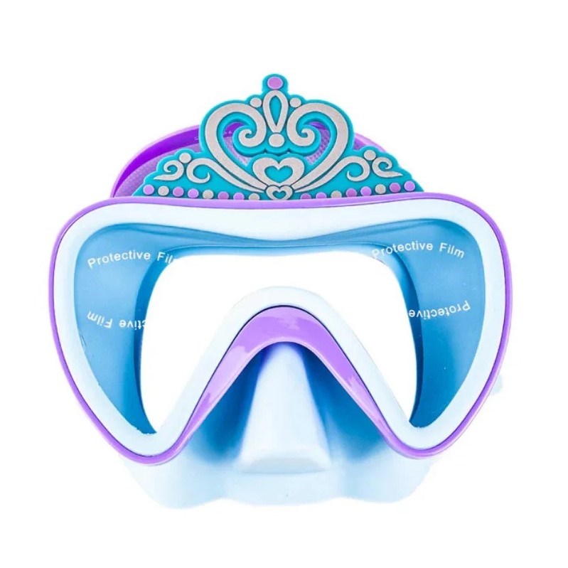 Aqua2ude Çocuk Deniz Gözlüğü Princess Crown Blue Mask 3+