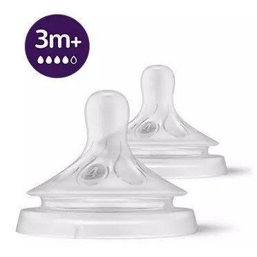 Avent Natural Response 2'li Biberon Emziği 4 No +3 Ay STD