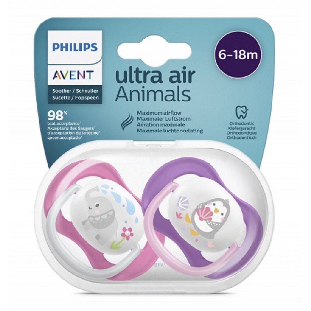 Avent Ultra Air 2'li Emzik 6-18 Ay Kız STD