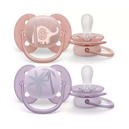 Avent Ultra Yumuşak 2'li Emzik 0-6 Ay Kız STD