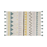 Lorena Canals Halı - Azteca Natural- Vintage Mavi 120x160