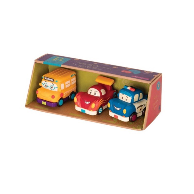 B Toys 3'lü Mini Çek Bırak Araba Seti