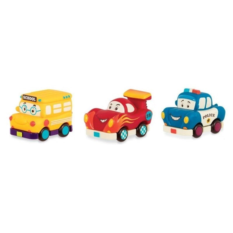 B Toys 3'lü Mini Çek Bırak Araba Seti