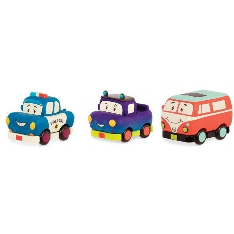 B Toys 3'lü Mini Çek Bırak Araba Seti