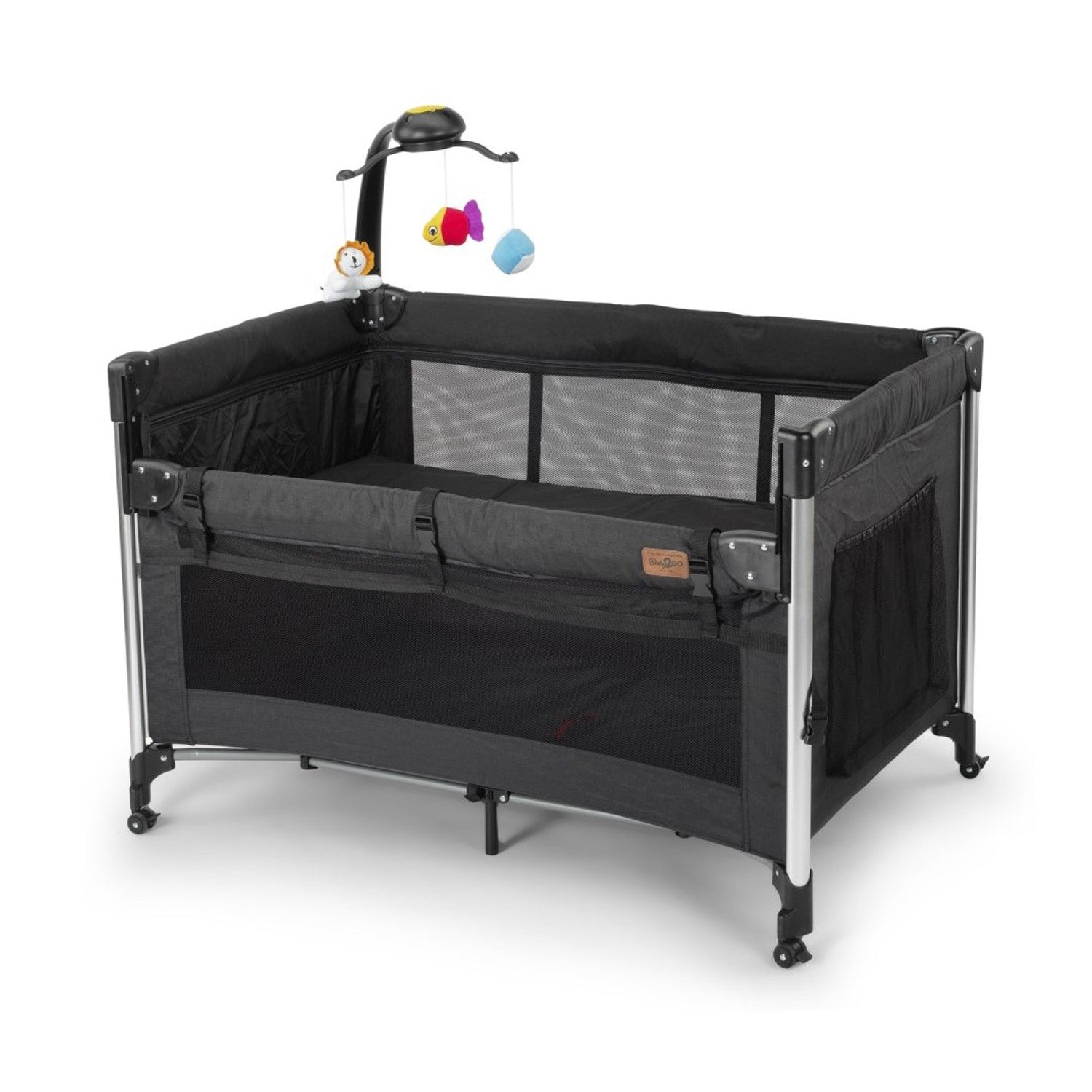 Baby2Go Luna Otomatik Anne Yanı Beşik 70x110 cm - Siyah