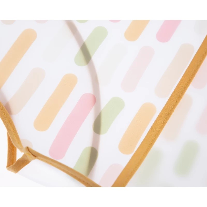 BabyJem Baskılı Blw Kolsuz Önlük Pastel Şeritler STD