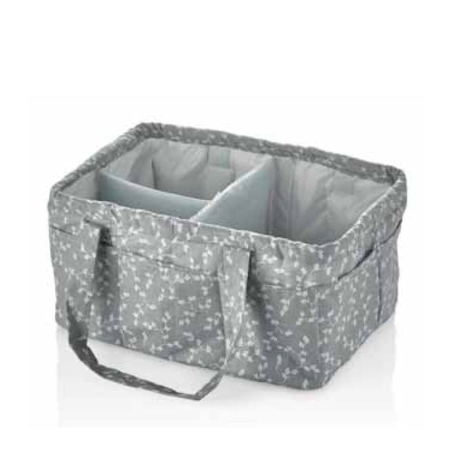 BabyJem Katlamalı Anne & Bebek Organizer Gri Çiçek STD