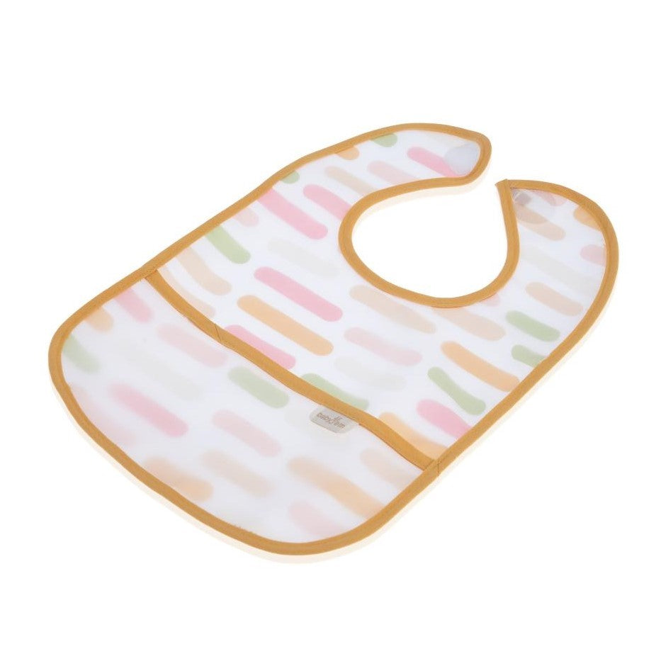 BabyJem Leke Tutmaz Önlük- Pastel Şeritler STD
