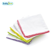 BabyJem Penye Ağız Mendili 10'lu - 20x20 cm Beyaz