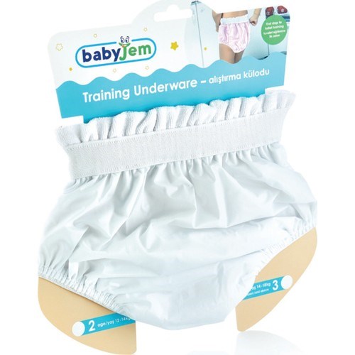BabyJem Soft Alıştırma Külodu Beyaz 2 Yaş Beyaz