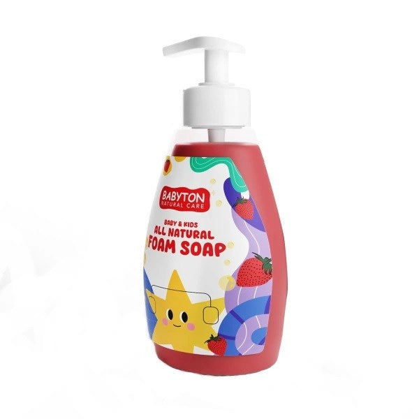 Babyton Bebek ve Çocuklar İçin Doğal Köpük Sabun Çilekli - 350 ml