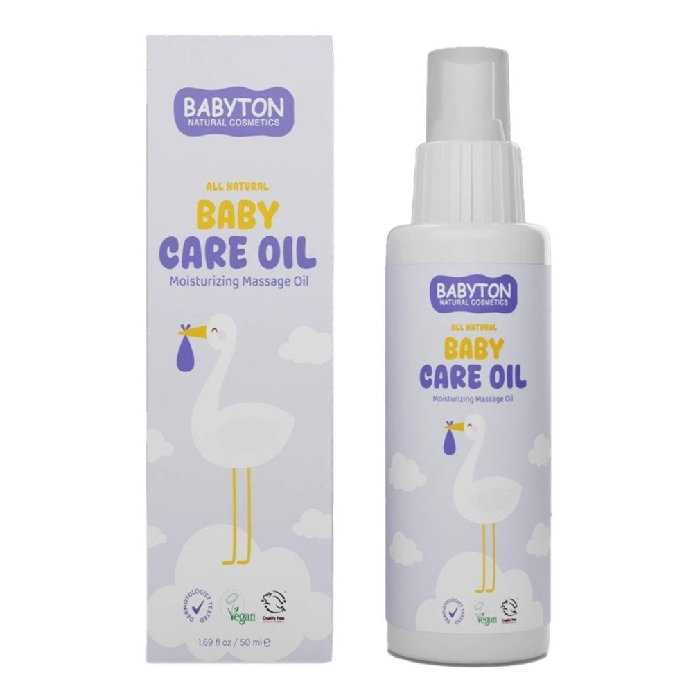 Babyton Doğal Bebek Bakım Yağı 50 ml - Krem & Pişik Kremi