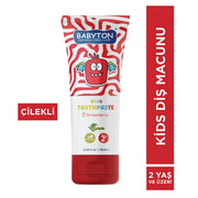 Babyton Doğal Çilek 2 Yaş ve Üzeri Diş Macunu 1000 ppm Florürlü 75 ml