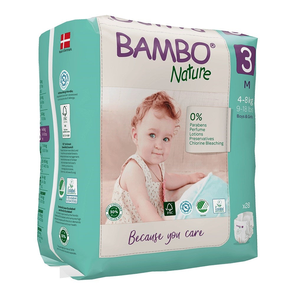 Bambo Nature No:3 Bebek Bezi 4-8 kg (28 Adet) STD