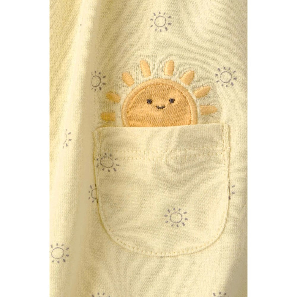 Carters Carter's Kız Bebek Kısa Tulum Sarı - Body,Tulum,Zıbın - Görsel 2