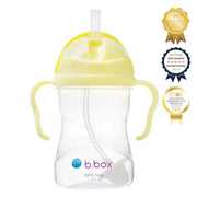 Bbox Tıklama Kilitli Uçlu Damlatmaz Pipetli Alıştırma Bardağıı 240ml +6 Ay Açık Sarı