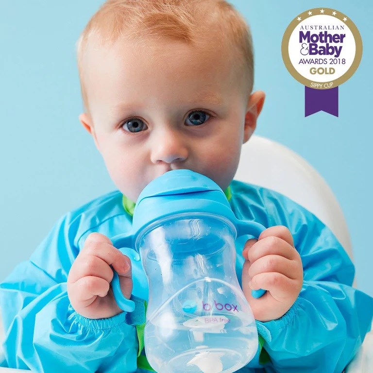 Bbox Tıklama Uçlu Kilitli Alıştırma Bardağı 240ml +6 Ay Mavi