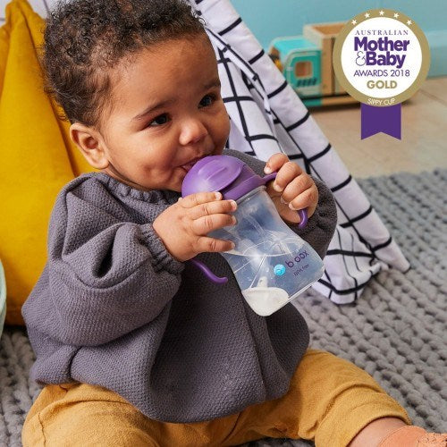 Bbox Tıklama Uçlu Kilitli Alıştırma Bardağı 240ml +6 Ay Mor