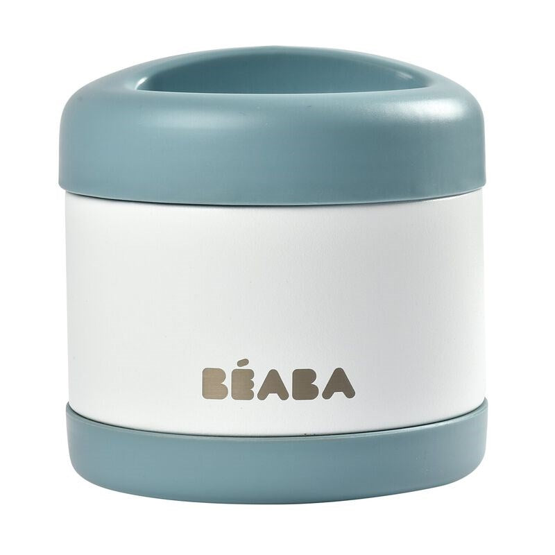 Beaba Paslanmaz Çelik Yiyecek Termosu (Baltic Blue/White)