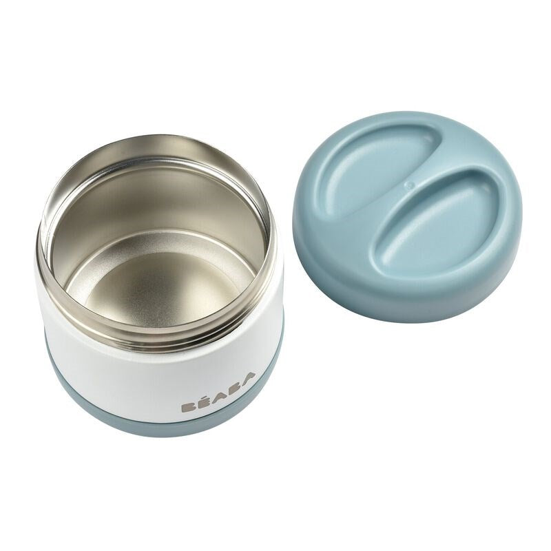 Beaba Paslanmaz Çelik Yiyecek Termosu (Baltic Blue/White)