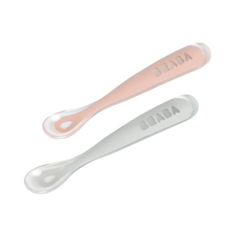 Beaba Silikon Kaşık Seti Old Pink