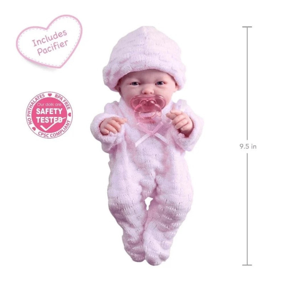 Berenguer Gerçekçi Yenidoğan Oyuncak Mini Kız Bebek 24 cm - Pembe - Görsel 3