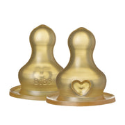 Bibs Baby Bottle İkili Kauçuk Biberon Ucu Yavaş Akış STD
