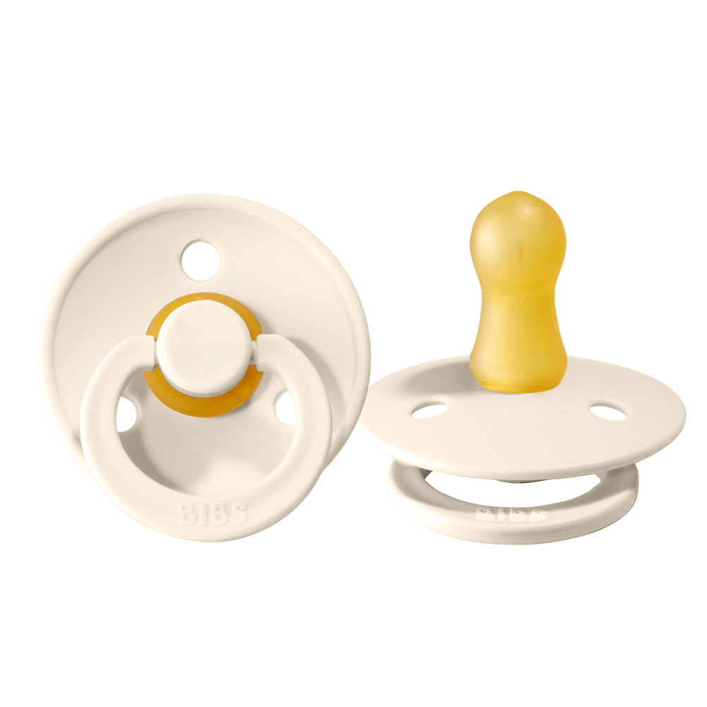 Bibs Colour Bebek Doğal Kauçuk Emzik Ivory 18+ Ay Beyaz