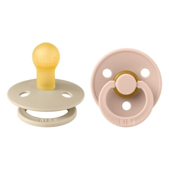 Bibs Colour Bebek Doğal Kauçuk Emzik Vanilla / Blush 0-6 Ay Krem