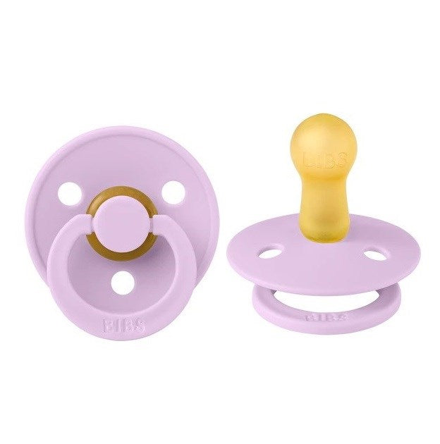 Bibs Colour Bebek Doğal  Kauçuk Emzik Violet Sky 6-18 Ay Açık Mor