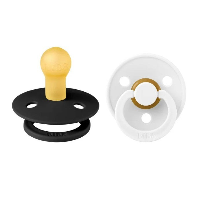 Bibs Colour İkili Kauçuk Emzik Black White 0-6 Ay Siyah-Beyaz