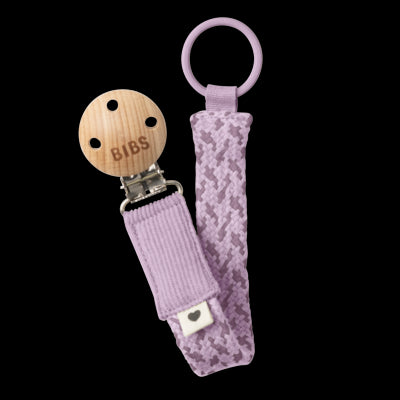 Bibs Paci Braid Violet Sky - Mauve Emzik Askısı