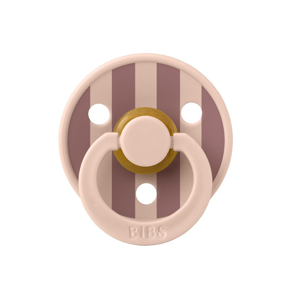 Bibs Studio Colour Block Kauçuk Emzik 0-6 Ay Pembe
