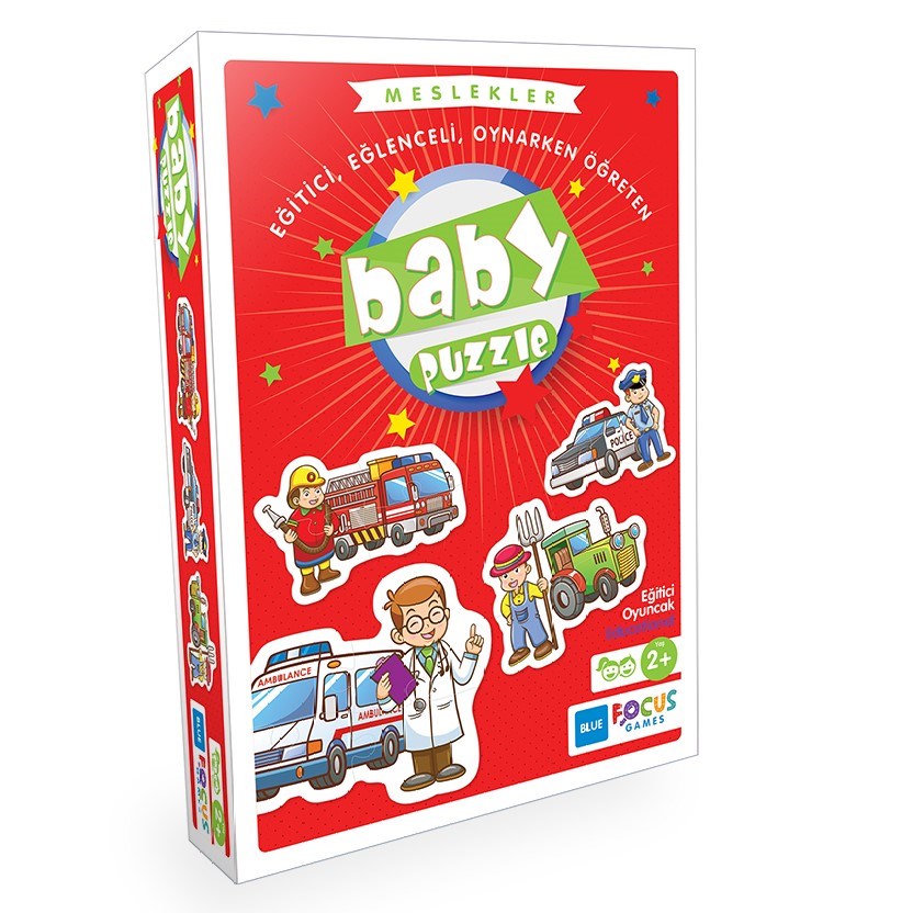 Blue Focus Baby Puzzle - Meslekler