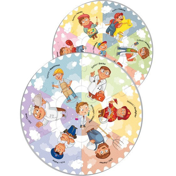 Blue Focus Baby Round Puzzle - Meslekler