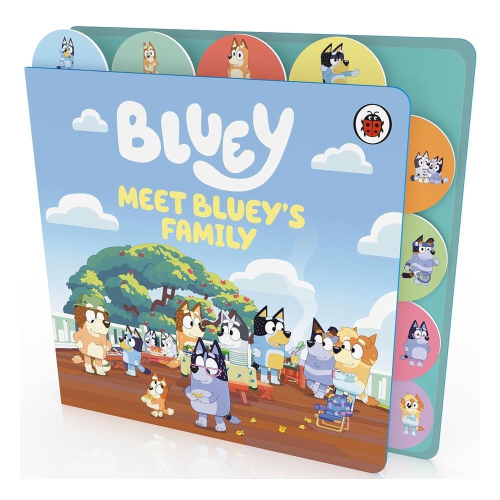 Ladybird Bluey - Meet Blueys Family - Tabbed Board Book - Kitap