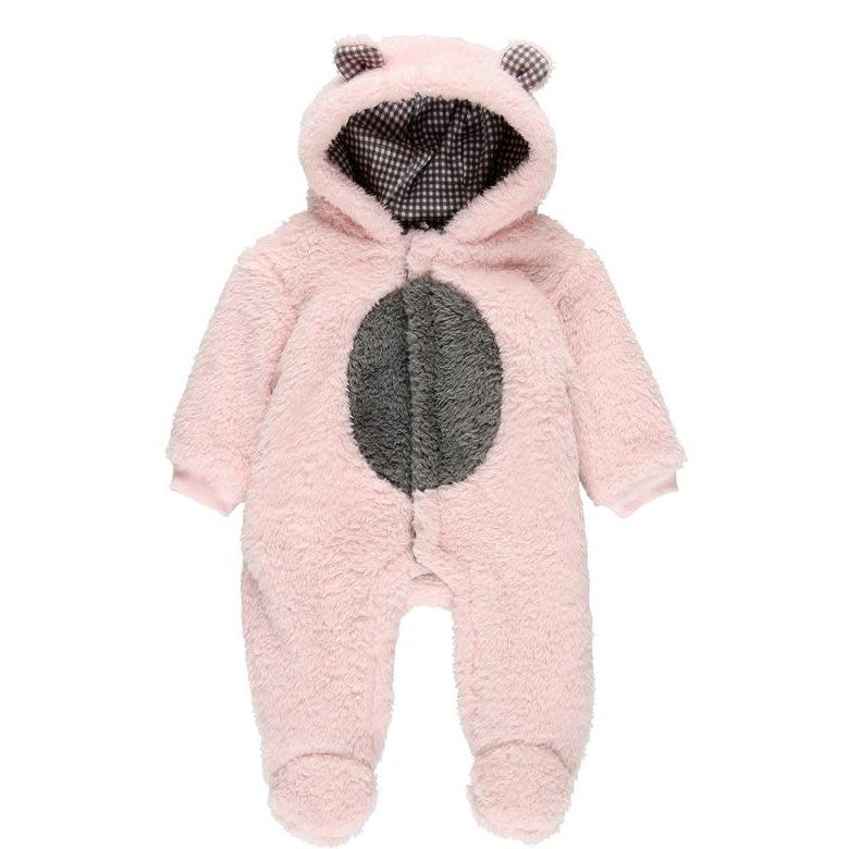 Boboli Kışlık Kız Bebek Tulum Pembe