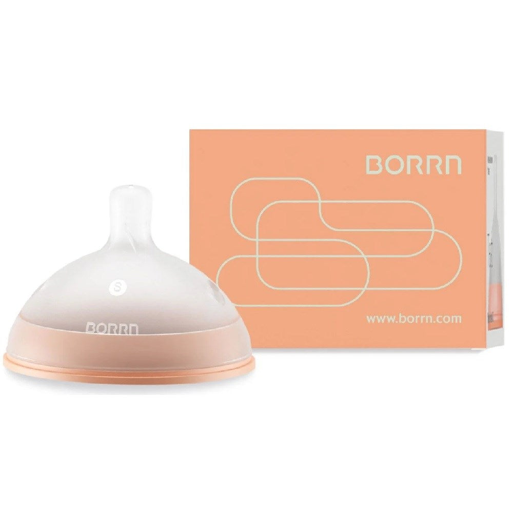 Borrn Antikolik Silikon Biberon İçin Emzik Hızlı Akışlı 6-9 Ay Turuncu
