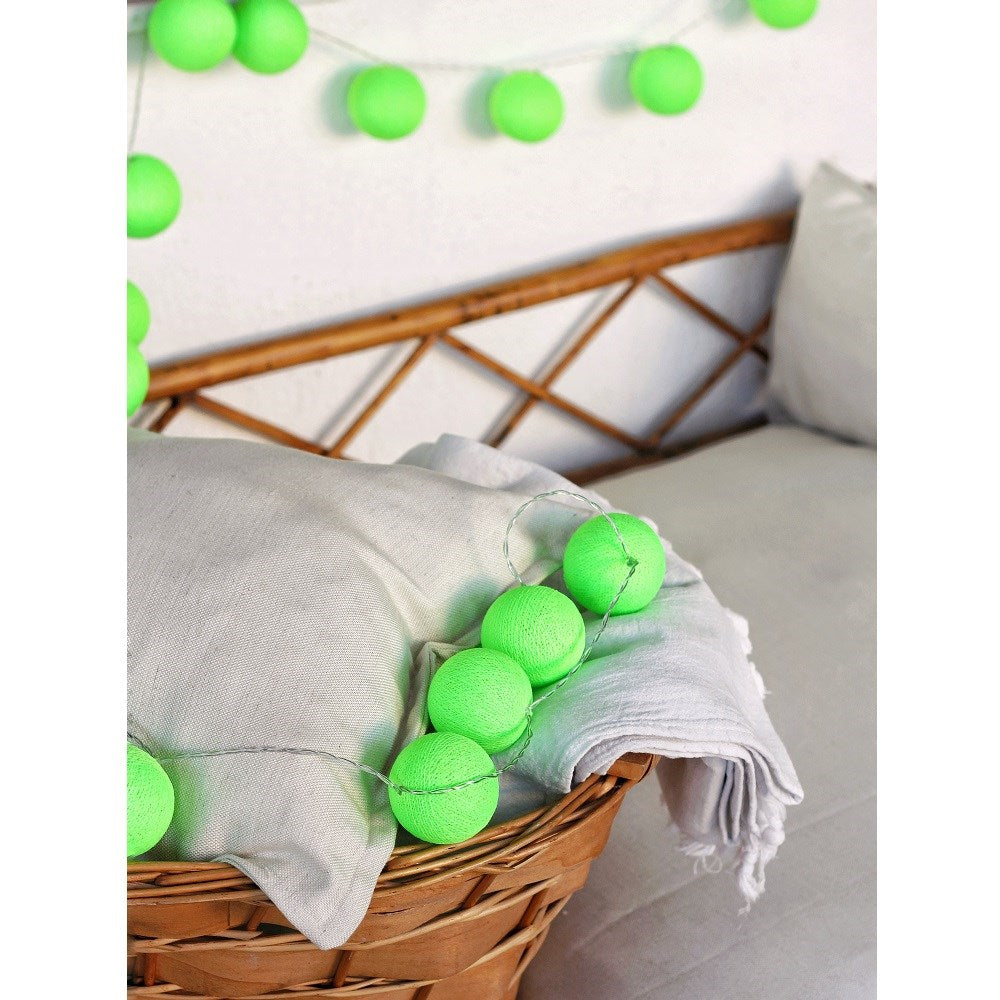 Boule De Petite Işıklı Top Neon Green