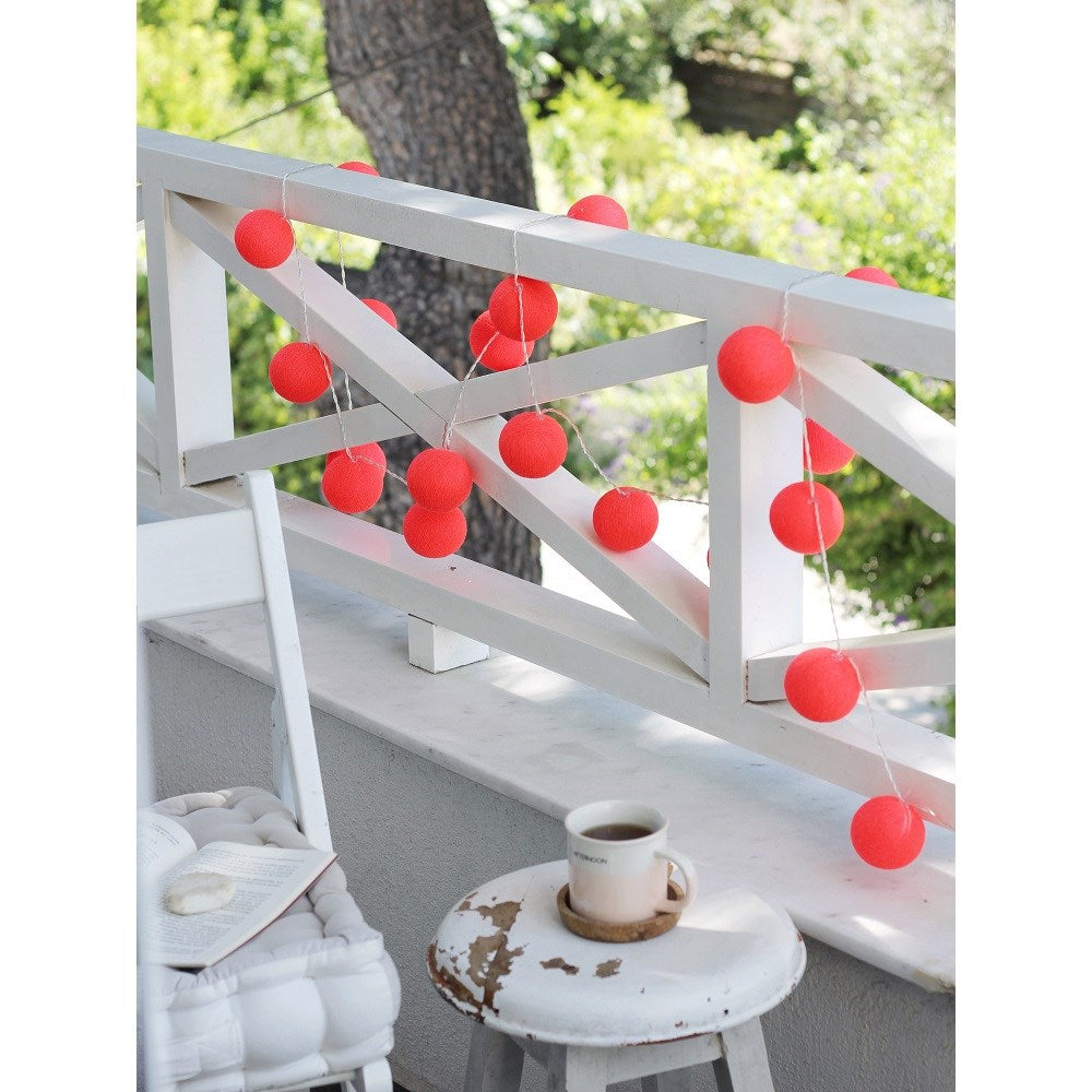 Boule De Petite Işıklı Top Neon Orange