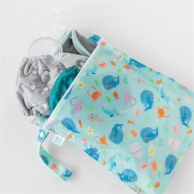 Bumkins Islak/Kirli Çantası - Ocean Life