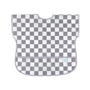 Bumkins Kısa Kollu Önlük (1-3 Yaş) - Charcoal Check