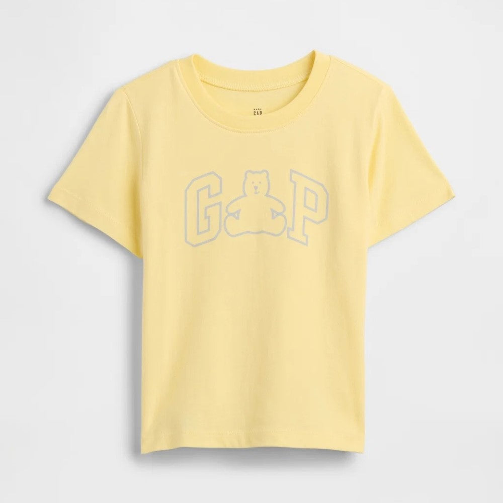 GAP Erkek Bebek Logolu Kısa Kol T-Shirt Sarı