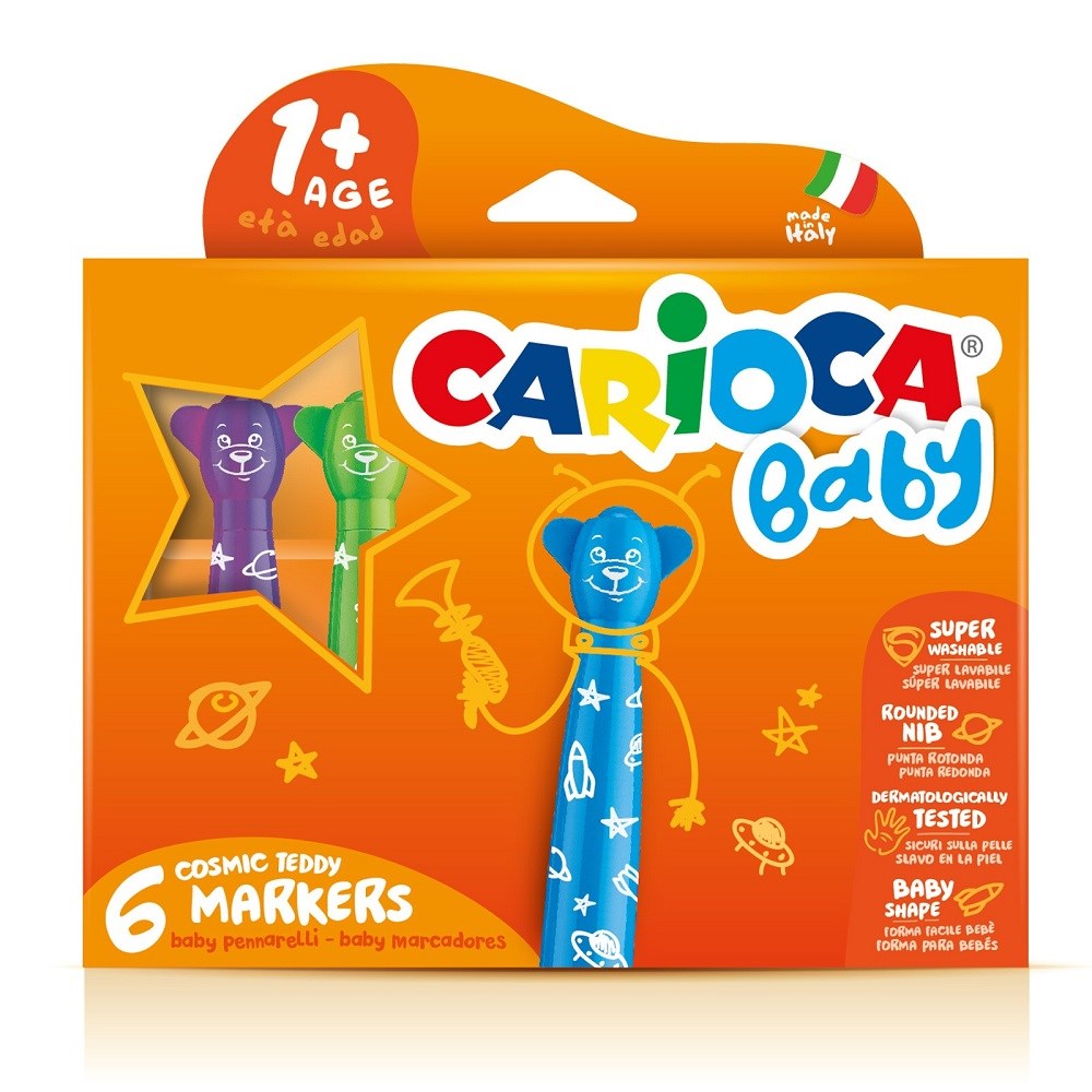 Carioca Jumbo Bebek Keçeli Boya Kalemi 6'lı STD