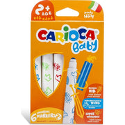 Carioca Jumbo Bebek Süper Yıkanabilir Keçeli Boya Kalemi 6'lı STD