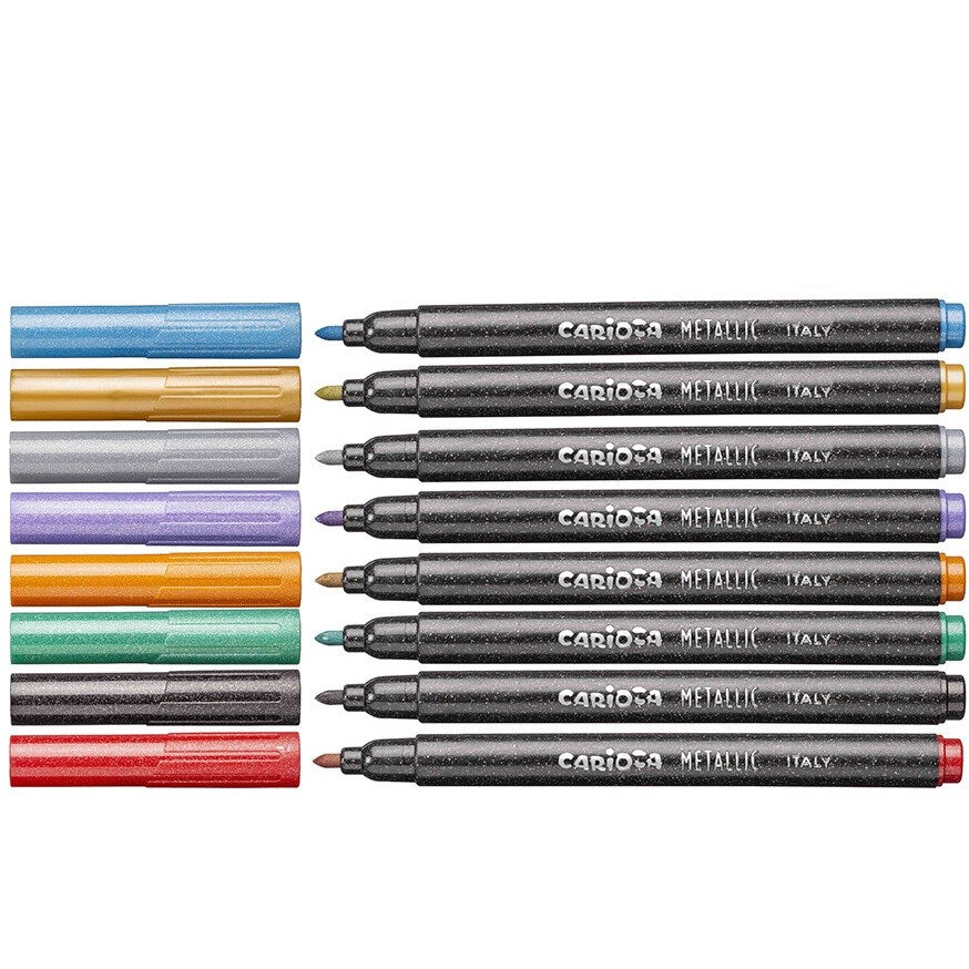 Carioca Keçeli Boya  Kalemi Metalik 8 Adet