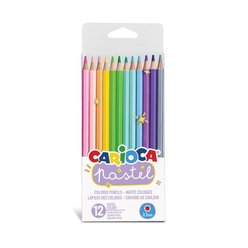 Carioca Kuru Boya Kalemi Pastel Renkler 12'li STD