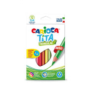 Carioca Tita Jumbo Üçgen Kuru Boya Kalemi 12'li STD